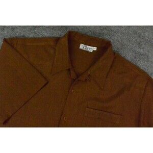 Smokey Joe's Shirt Mens 2XL Brown Button Up Hip Hop Urban Streetwear
